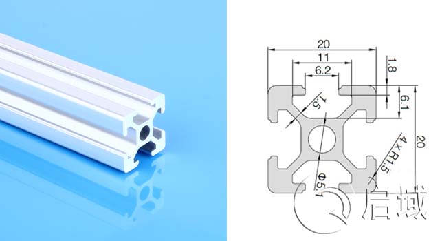 欧标2020工业铝型材