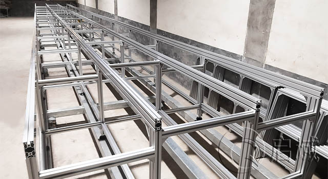 大型铝材设备框架/流水线框架 大型铝材设备框架/流水线框架