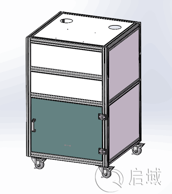 铝型材机罩CAD图纸